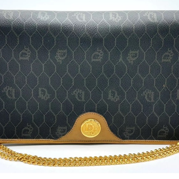 Christian Dior Black and Tan Crossbody Bag - Picture 1 of 16